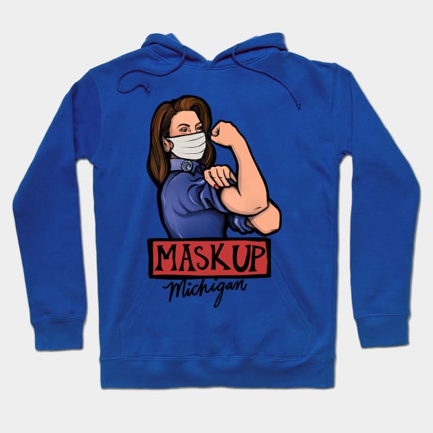 Mask Up Michigan Hoodie by bubbsnugg